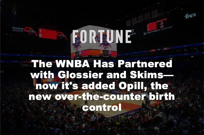 Image of WNBA stadium with text overlayed on top: 