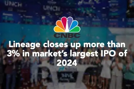 Lineage Logistics News Headline from the CNBC