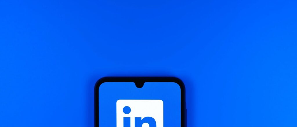 Stock image of LinkedIn logo