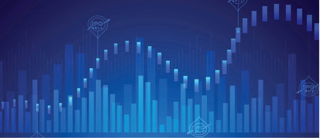 Stock image of IPO charts