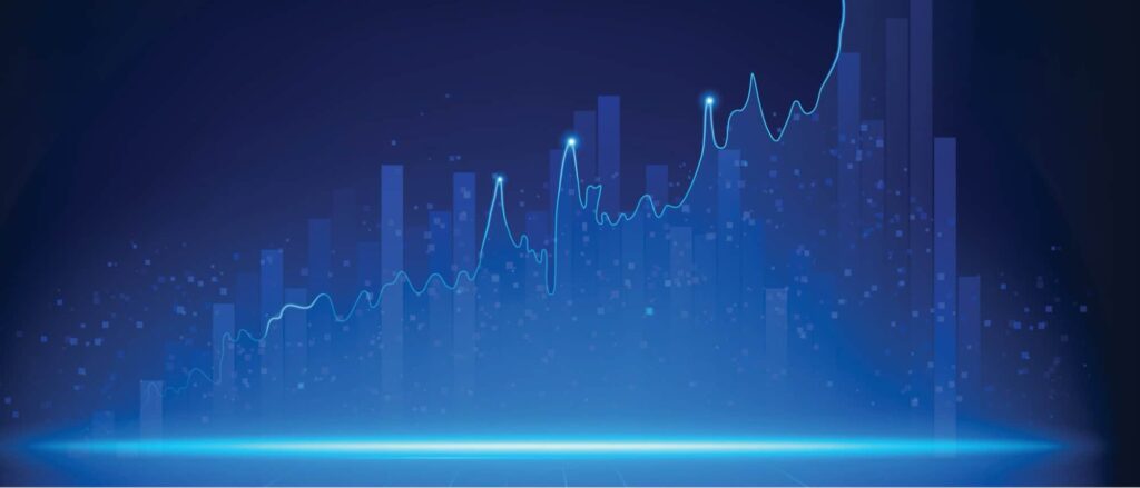 Stock image of a graph