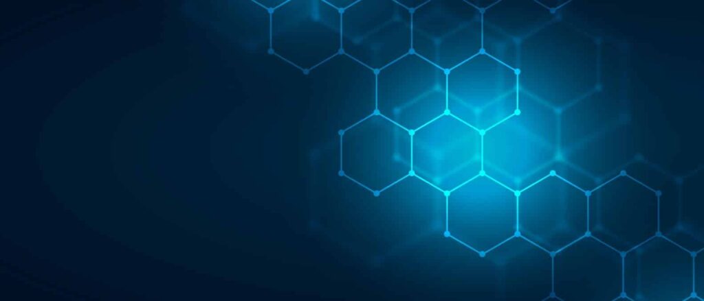 Blue Honeycomb Stock Image